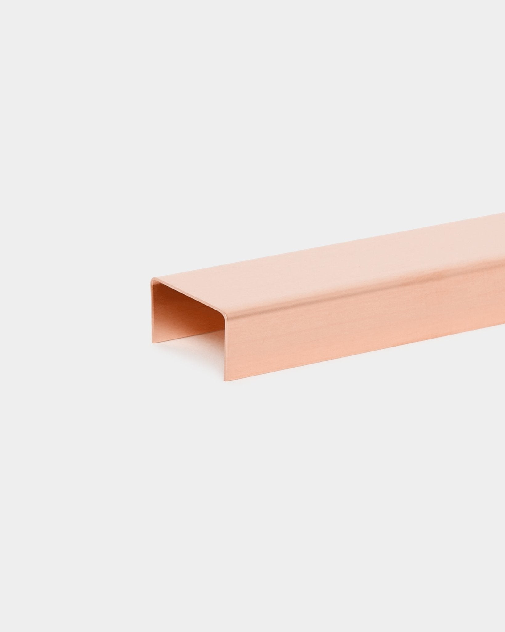 The Liva | Cover / Copper, 20 cm by WoodUpp is a rectangular copper accessory for Akupanel acoustic panels, displayed on a plain white background.