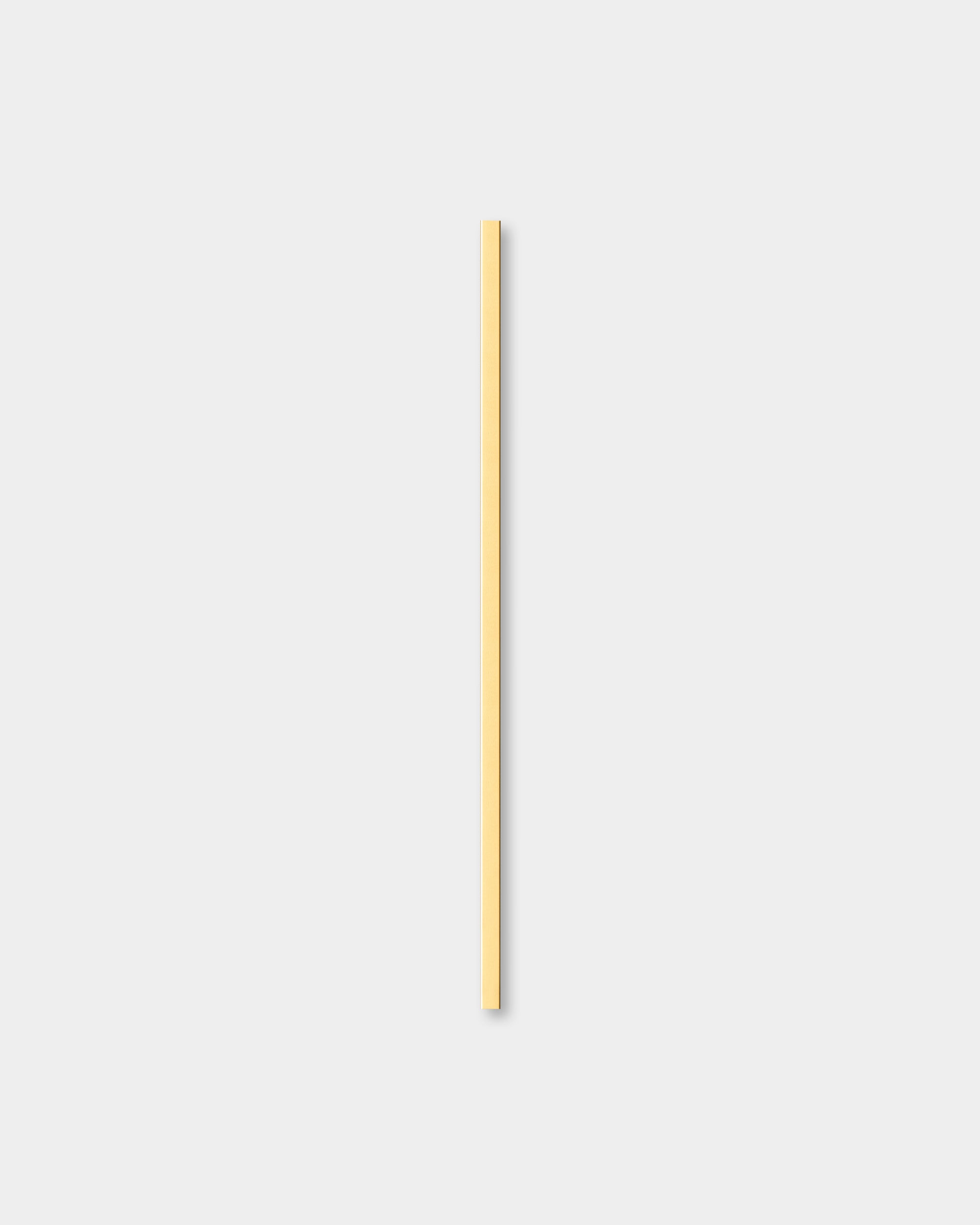 The Liva | Cover / Brass, 120 cm acoustic panel by WoodUpp is centered on a plain, light gray background, showing its minimalist Nordic design.