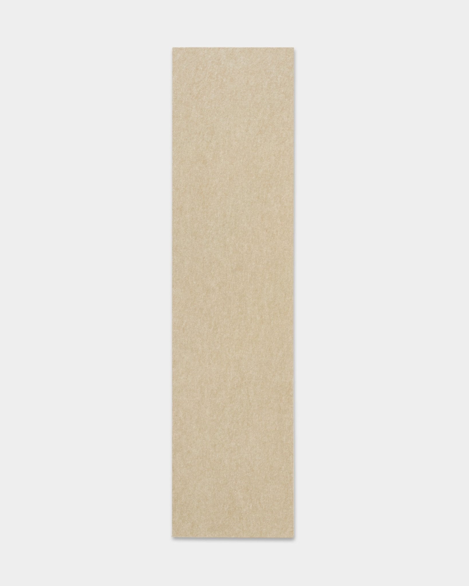 Akupanel acoustic panel by WoodUpp, 240.1x59.8 cm, with beige acoustic felt backing, rectangular shape, displayed against a white background.
